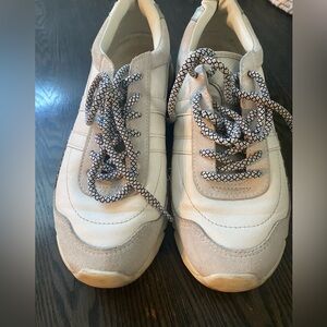Gola White Metalic Eclipse Trident Sneaker Anthropologie Size 8